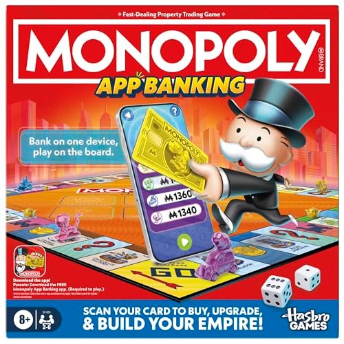 Monopoly App Banking Board Game | App-Enabled for Family