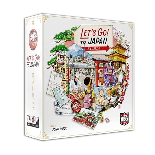 AEG Let's Go! to Japan Board Game Travel Planning