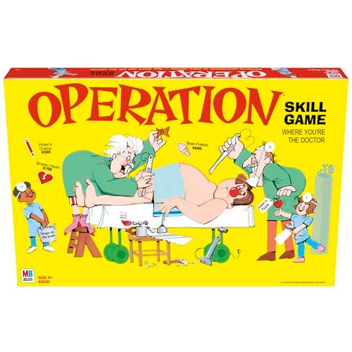 Hasbro Gaming Operation Electronic Board Game, Family Game...