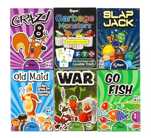 Regal Games Card Games for Kids - 6 Classic Set