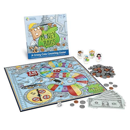Learning Resources Money Bags Coin Value Game for Kids Math