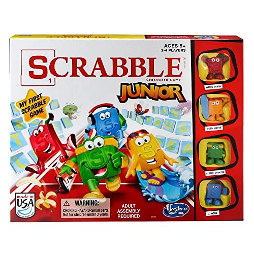 Hasbro Gaming Scrabble Junior Board Game | Educational Word...