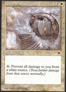 Magic The Gathering - Circle of Protection: White - Tempest