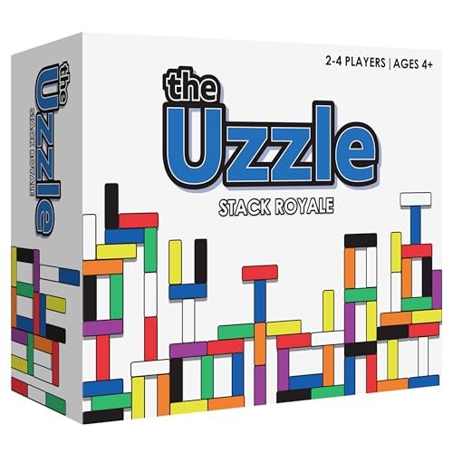 The Uzzle Stack Royale Board Game, Fast Fun Family Puzzles