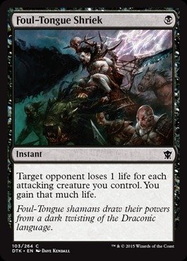 Magic The Gathering - Foul-Tongue Shriek (Common) Dragons...