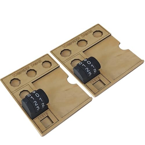2-pcs MTG Commander Damage Tracker Board, Card Display,...