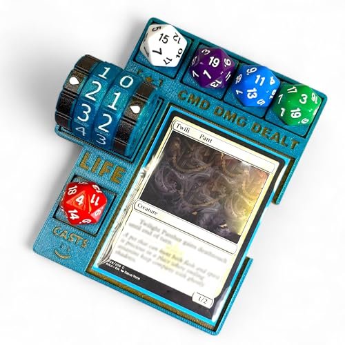 Command Zone Tray with Life Counter and Dice for Commander