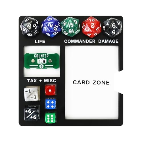 SIXPOINTS Commander Essentials Kit, Life Counter Tray...
