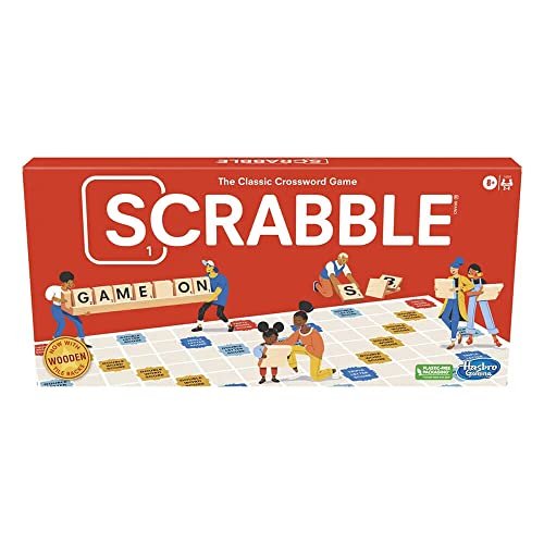 Hasbro Gaming Scrabble Board Game, Classic Word Crossword...