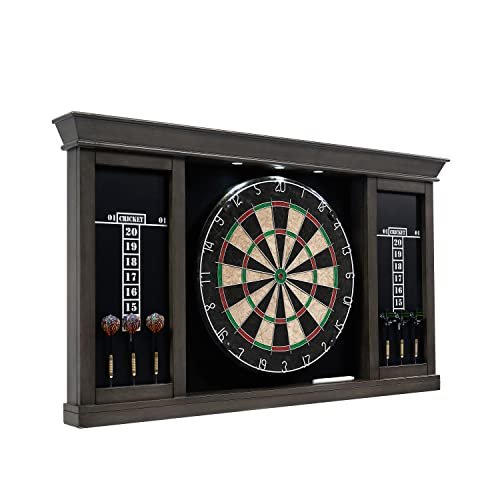 Barrington Palmer Wood Dartboard LED Display Cabinet Set