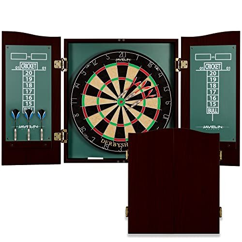EastPoint Derbyshire Official Size Dart Board Cabinet Sisal...