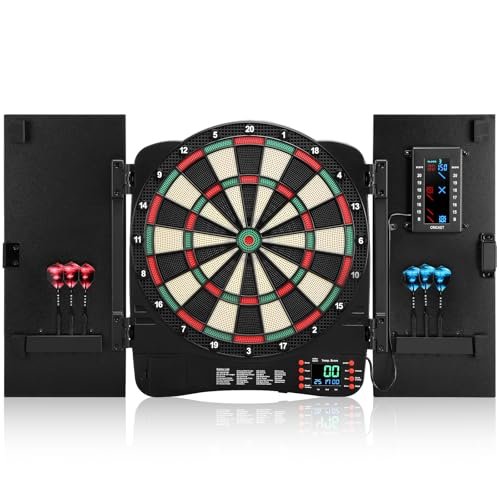 Electronic Dartboard Cabinet, Digital Soft Tip Dartboards...