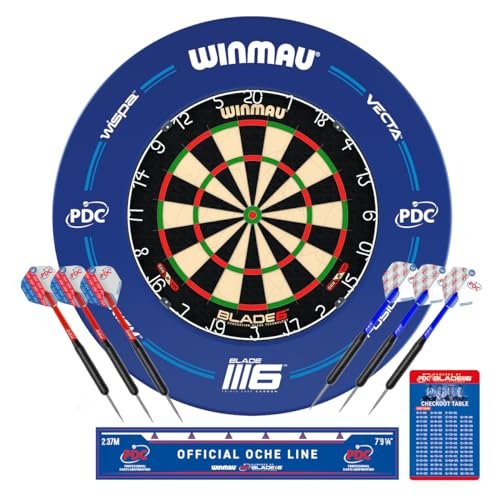 Winmau PDC Blade 6 Dartboard Surround Set Complete with...