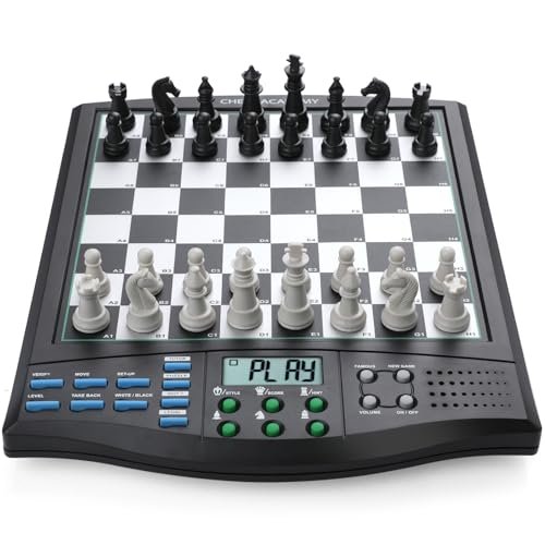 Talking Chess Academy Electronic Chess Board, Smart Voice...