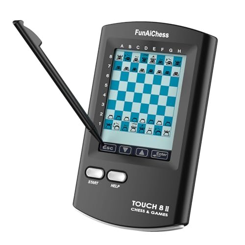 FunAiChess Handheld Electronic Chess Board 8 in 1 Computer...