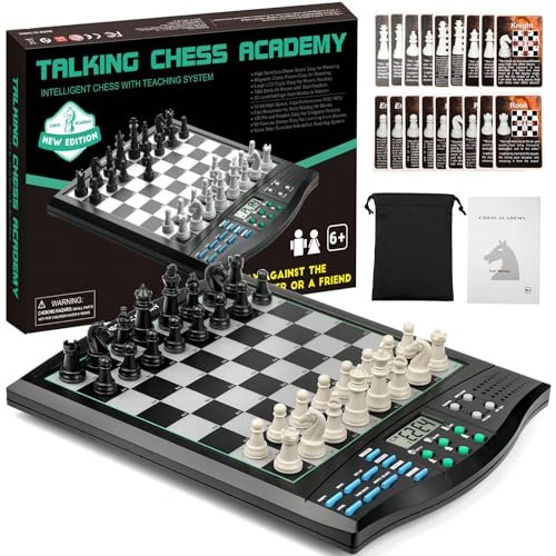 Talking Chess ACADEMY Electronic Chess Set, Magnetic...