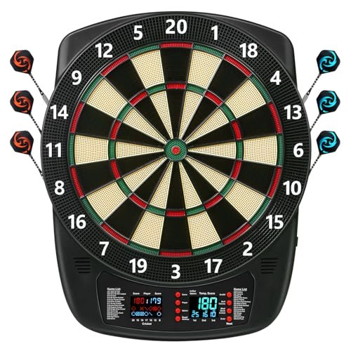 Electronic Dart Board, Soft Tip Dartboard Set 40 Games