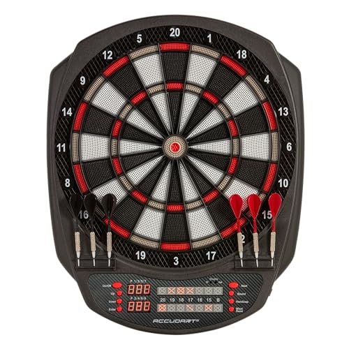 Accudart Meteor Electronic Dartboard – 35 Games, Virtual...