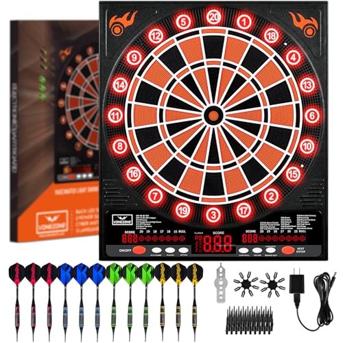 Electronic Dartboard with LED, Electric Dart Boards...