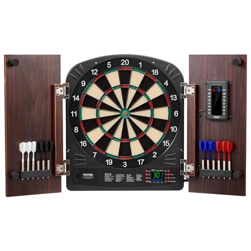 VEVOR Dart Board Cabinet Set, Ready-to-Play Bundle,...