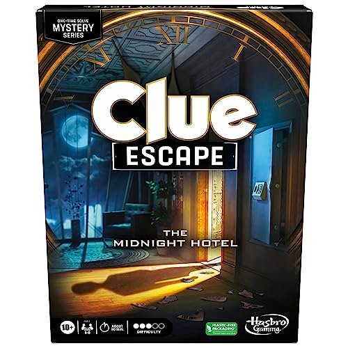 Clue Escape: The Midnight Hotel Board Game, One-Time Mystery