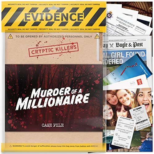 Cryptic Killers Unsolved Murder Mystery Game - Millionaire...