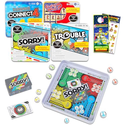 Hasbro Gaming Magnetic Game Travel Set for Kids