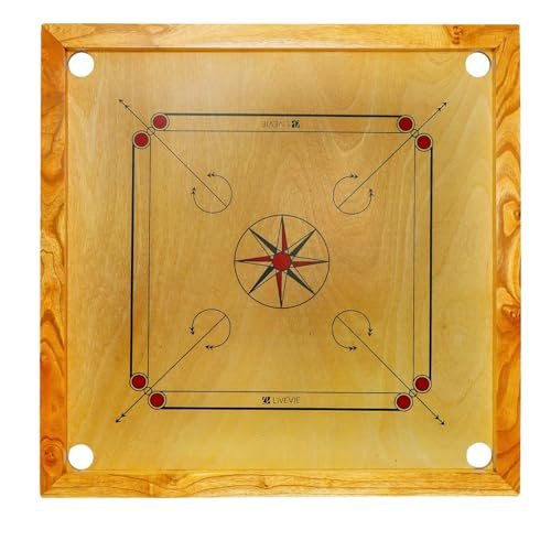 Carrom Board with Coins, Striker & Bori Powder,...